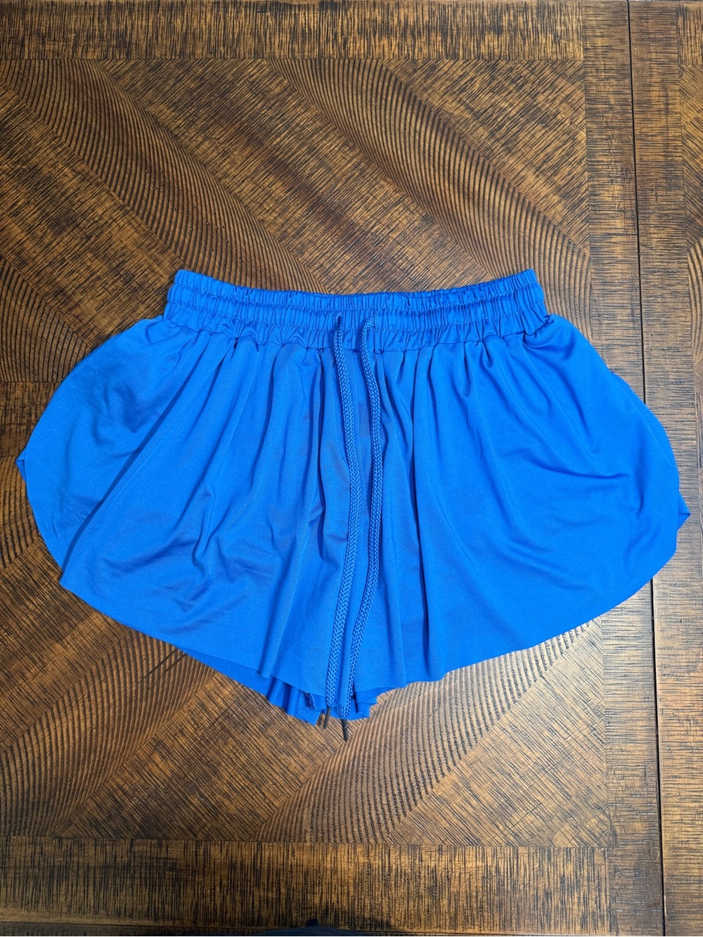 Daybreak Women’s Athletic Flow Shorts with compression liner- Royal Blue